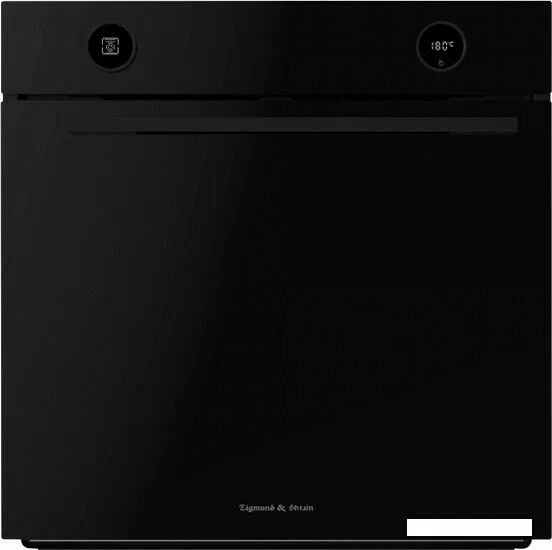 Zigmund & Shtain E 160 B встраиваемый духовой шкаф с чёрным фасадом и дисплеем