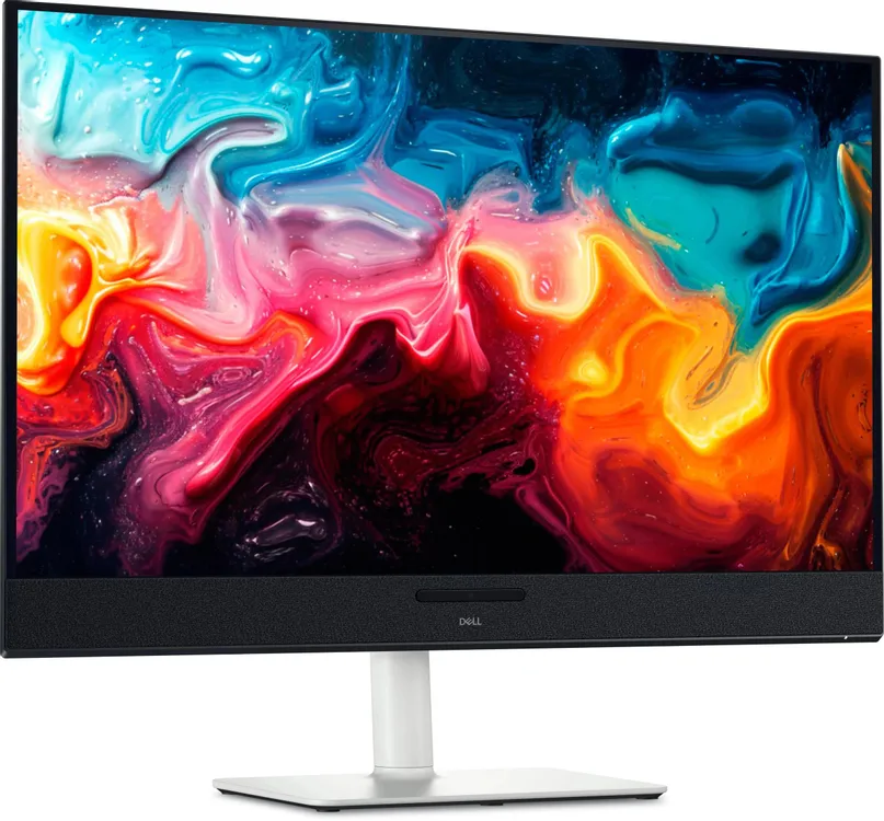 Dell S3225QC вид под углом — демонстрация яркости и цветопередачи QD-OLED