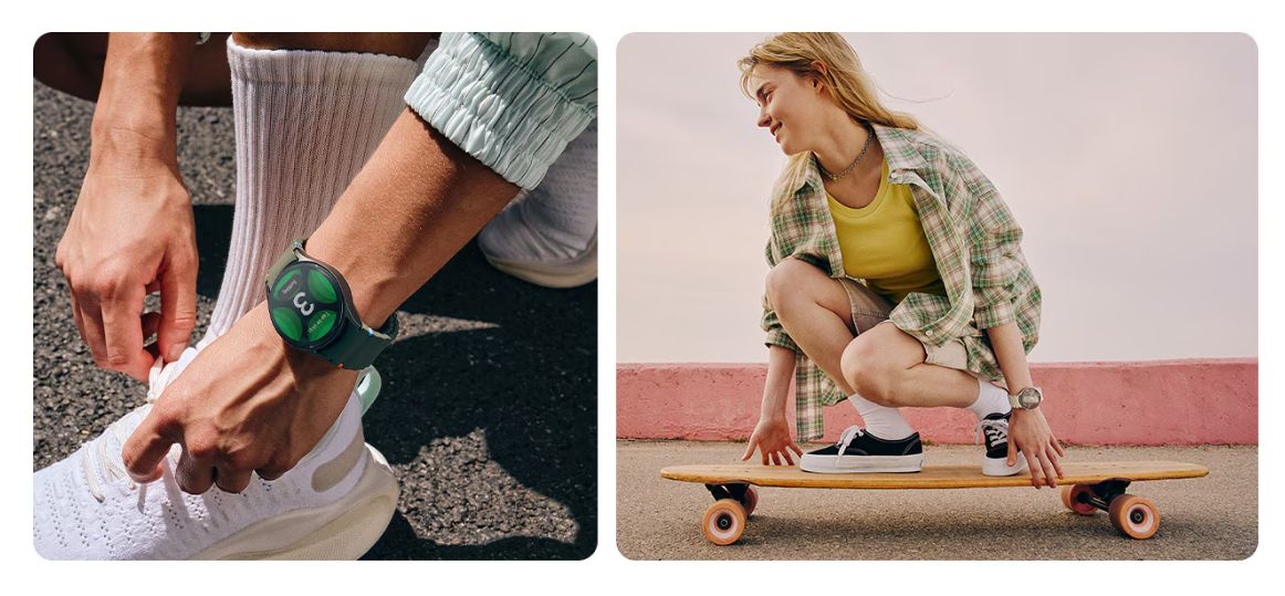 Samsung Galaxy Watch7 44 мм в активном использовании — интерфейс спортивных функций и ношение во время физической активности