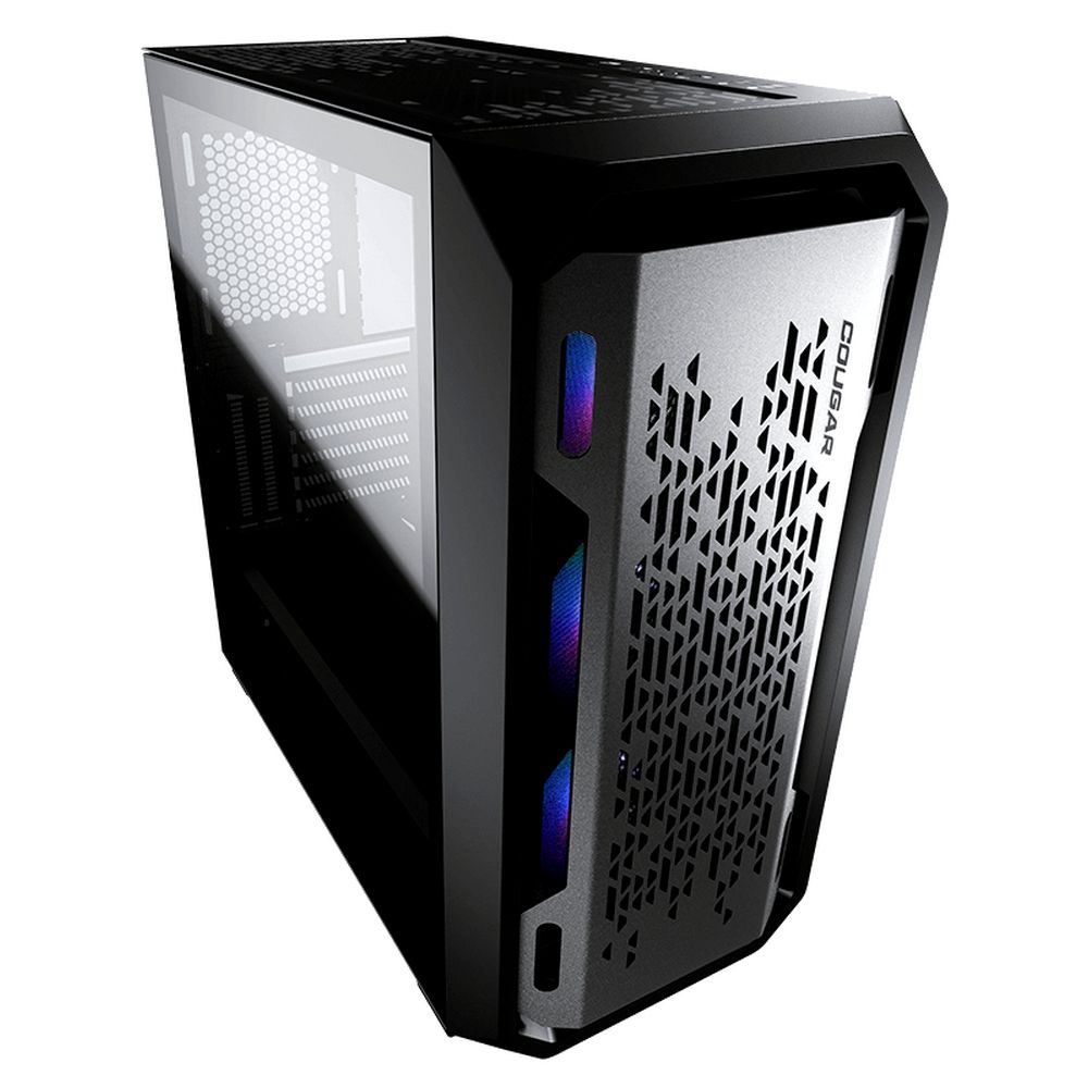 Cougar MX620 RGB металлическая фронтальная панель с синей ARGB-подсветкой вентиляторов и вентиляционными отверстиями сверху