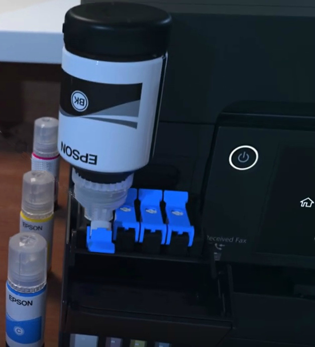 Epson L15150. Система заправки чернил Key Lock