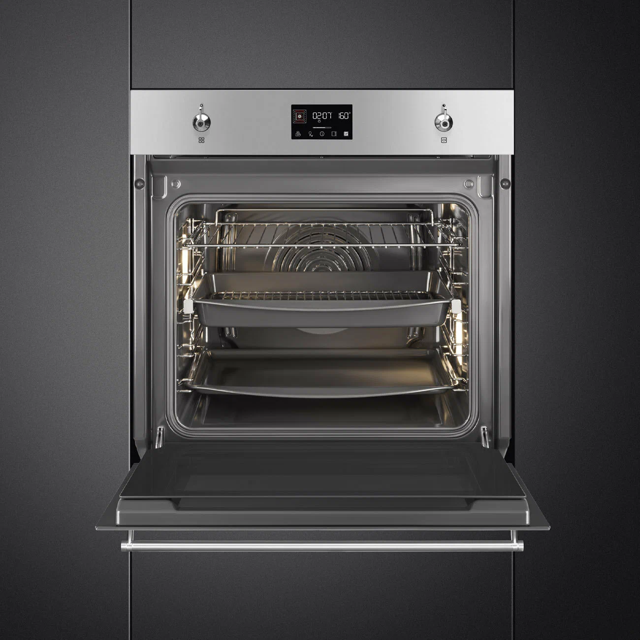 Электрический духовой шкаф Smeg SO6302TX, нержавеющая сталь, класс А+