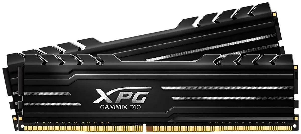 ADATA Gammix AX4U320016G16A-DB10 чёрный радиатор DDR4 DIMM крупный план