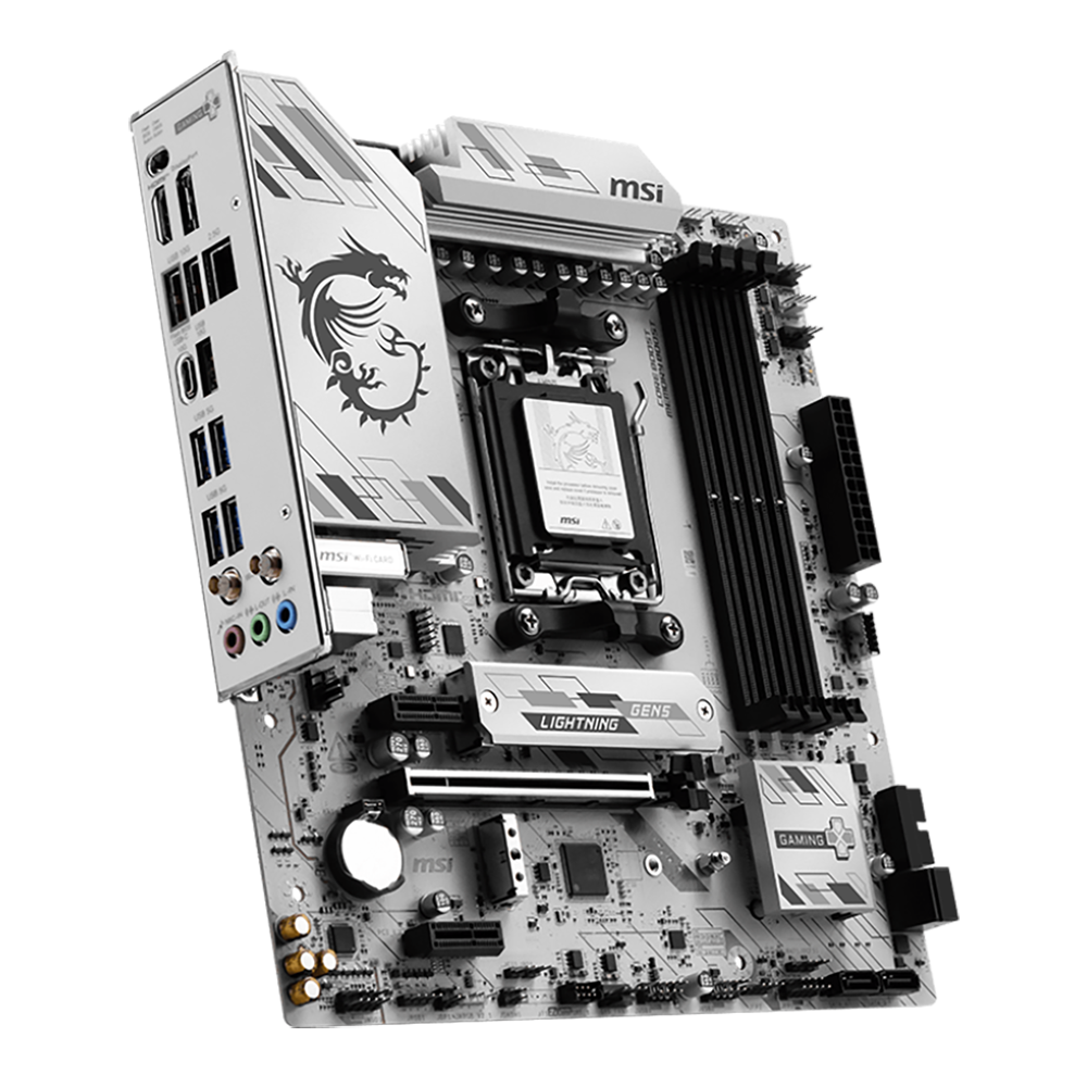 MSI B850M Gaming Plus WiFi6E задняя панель USB Wi-Fi HDMI DisplayPort разъёмы