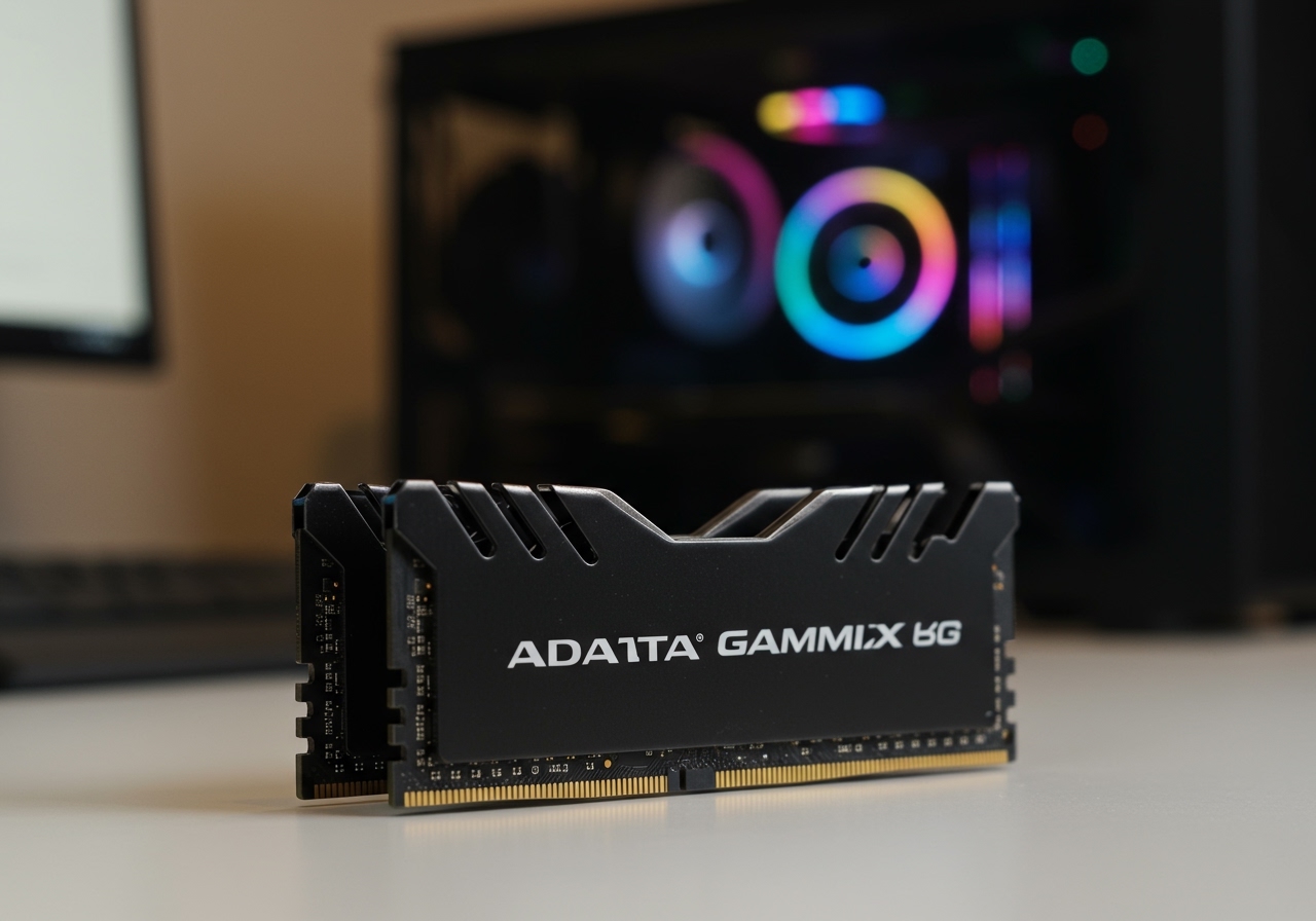 Оперативная память ADATA Gammix AX4U32008G16A-DB10, DDR4 2х 16ГБ 3200 МГц, DIMM, RTL - общий вид