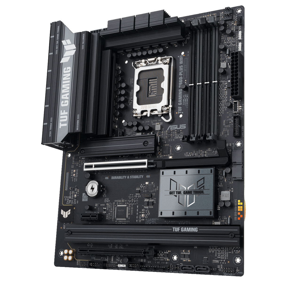 ASUS TUF Gaming B860-Plus WiFi задняя панель порты USB HDMI DisplayPort
