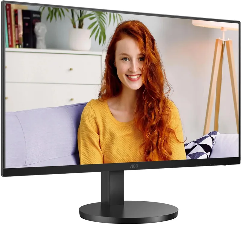 AOC U27B3AF вид спереди, IPS 4K монитор с яркой цветопередачей
