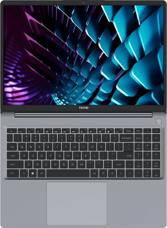 Tecno MegaBook K16SDA — полная клавиатура с цифровым блоком и IPS-экран 1920×1200 в формате 16:10