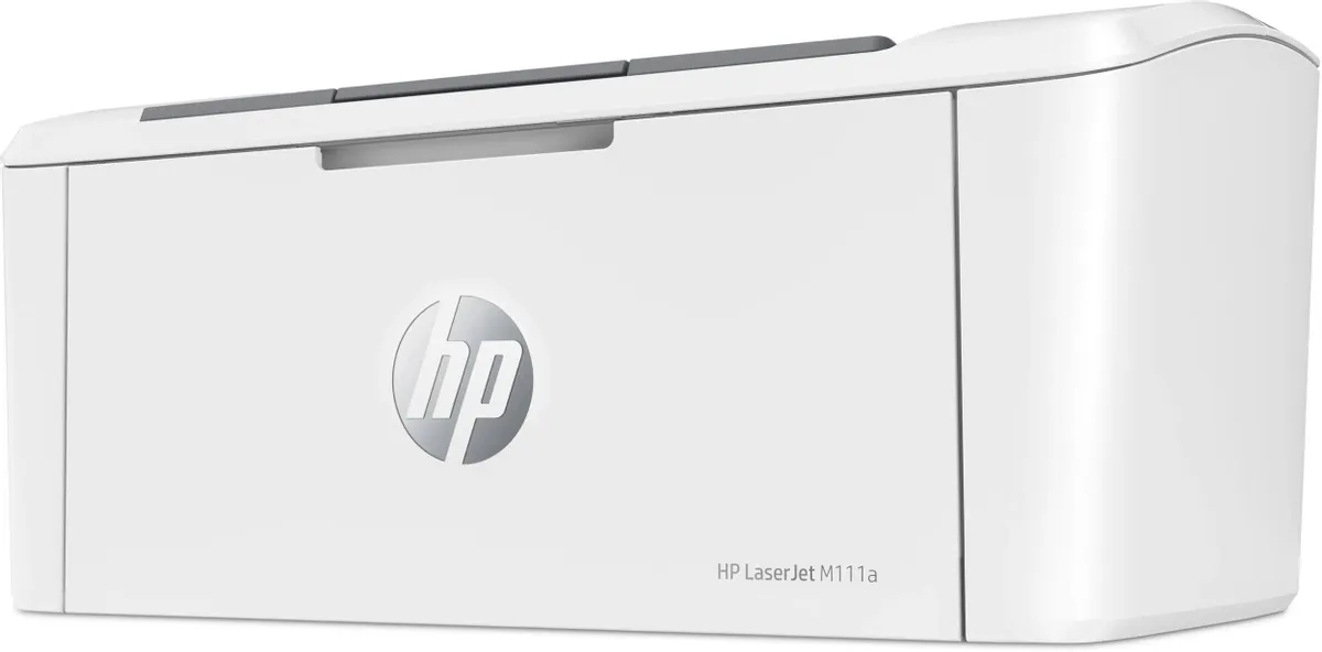 HP LaserJet M111a боковой профиль &mdash; компактный корпус и форма устройства