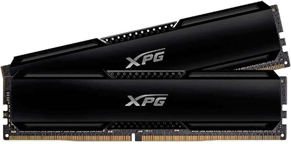 ADATA Gammix AX4U320016G16A-DCBK20 радиатор и маркировка модуля крупным планом