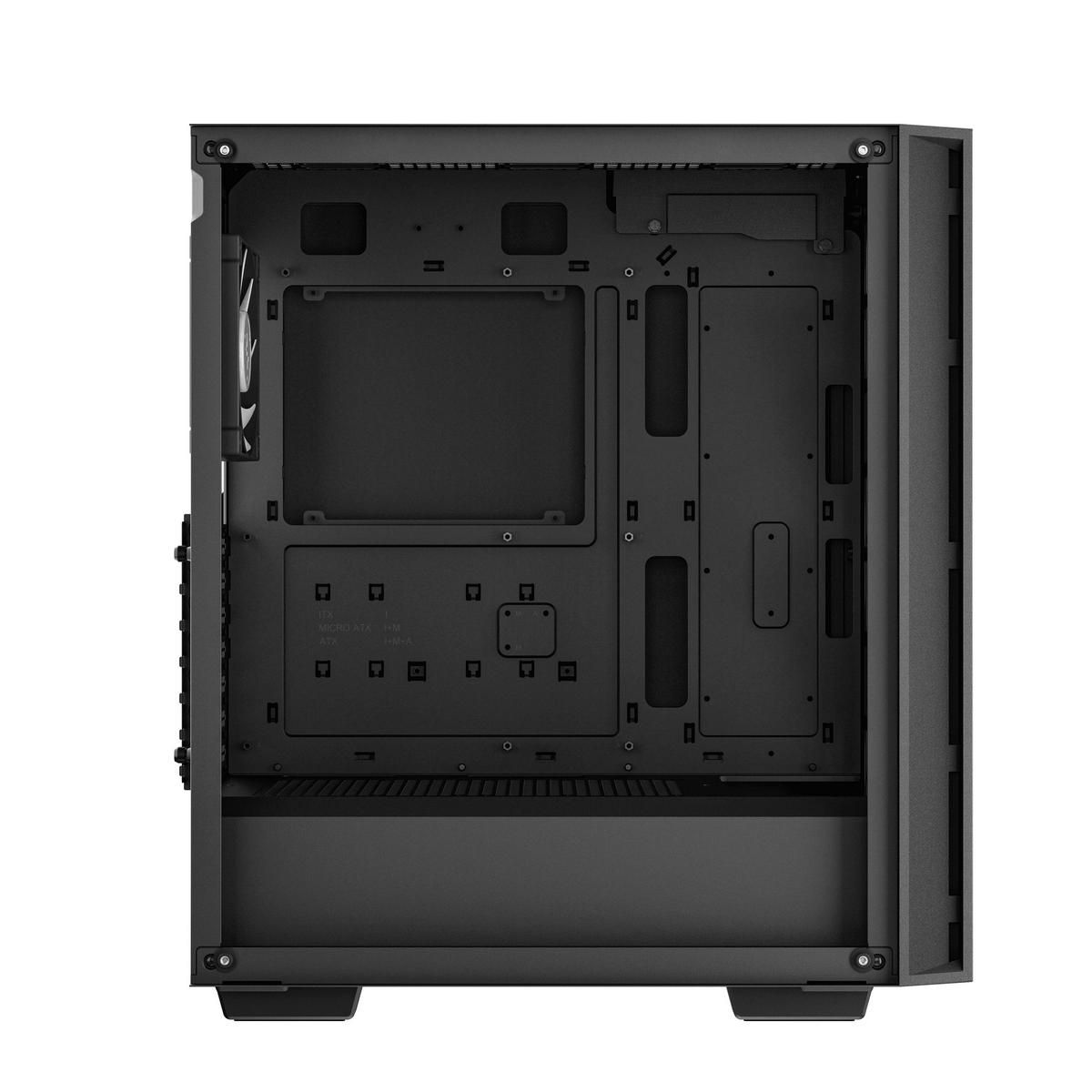 DeepCool MATREXX 55 MESH V4 внутреннее устройство: отсеки для компонентов, крепления видеокарты и материнской платы