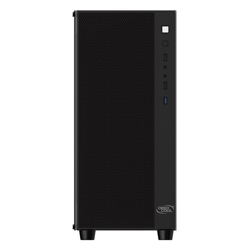 DeepCool MATREXX 55 MESH вид изнутри крепления для накопителей и прокладка кабелей