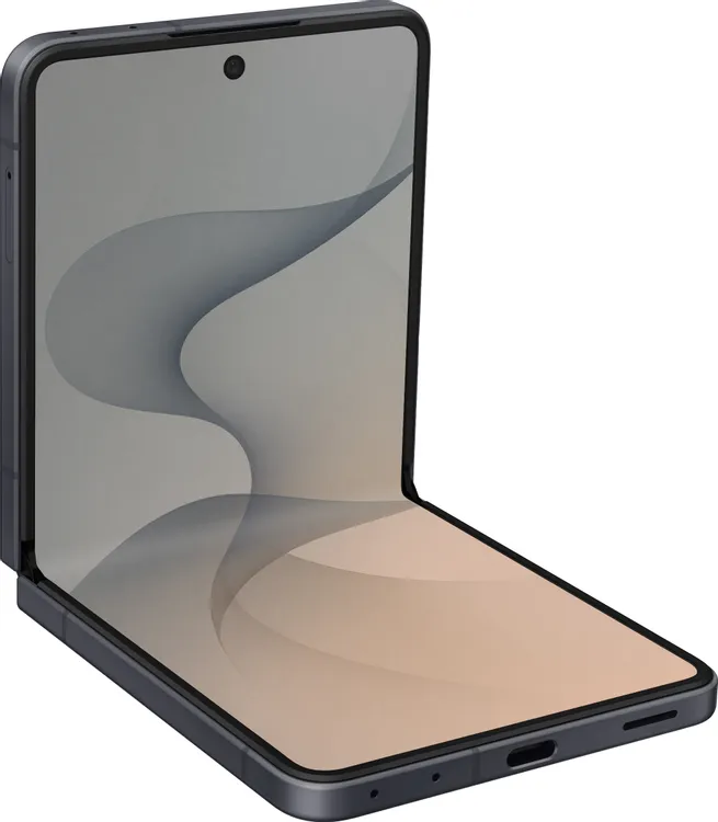 Samsung Galaxy Z Flip8 графит — шарнир и боковая панель раскладной конструкции
