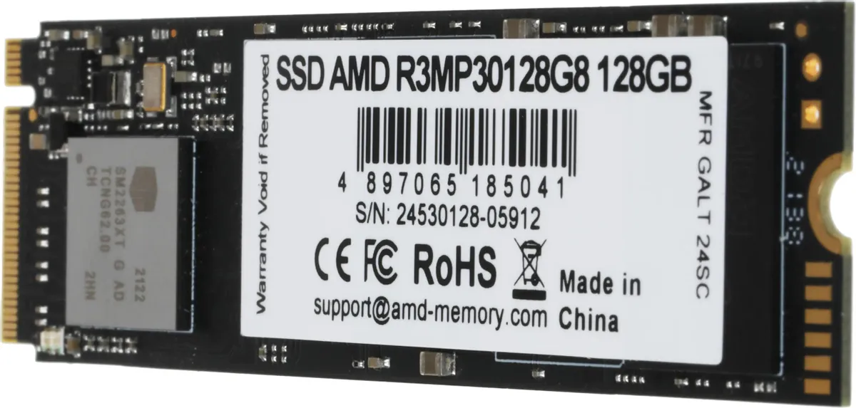 AMD Radeon R3 M.2 2280 установка в слот материнской платы ПК