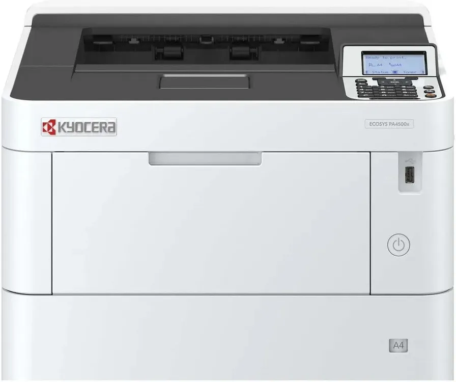 Kyocera Ecosys PA4500x лазерный принтер A4 вид спереди с панелью управления