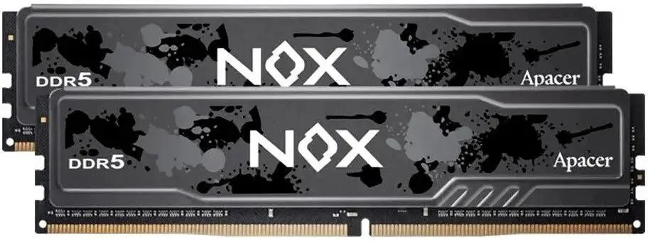 Apacer AH5U32G60C622MBAA-2 DDR5 два модуля по 16 ГБ 6000 МГц вид спереди комплект