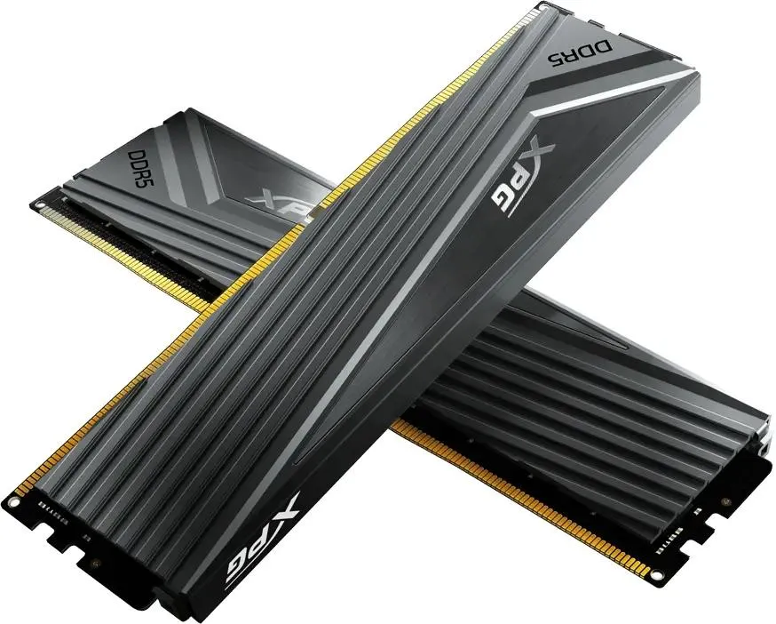 ADATA Caster AX5U6000C3016G-DCCAGY DDR5 6000 МГц радиатор крупным планом боковой вид