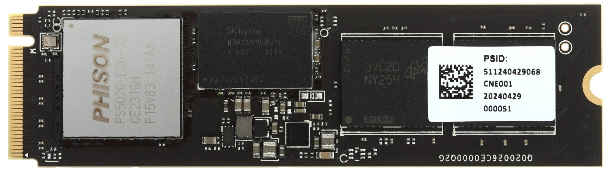 Apacer AS2280F4L 2ТБ M.2 2280 PCIe 5.0 — вид платы и чип контроллера