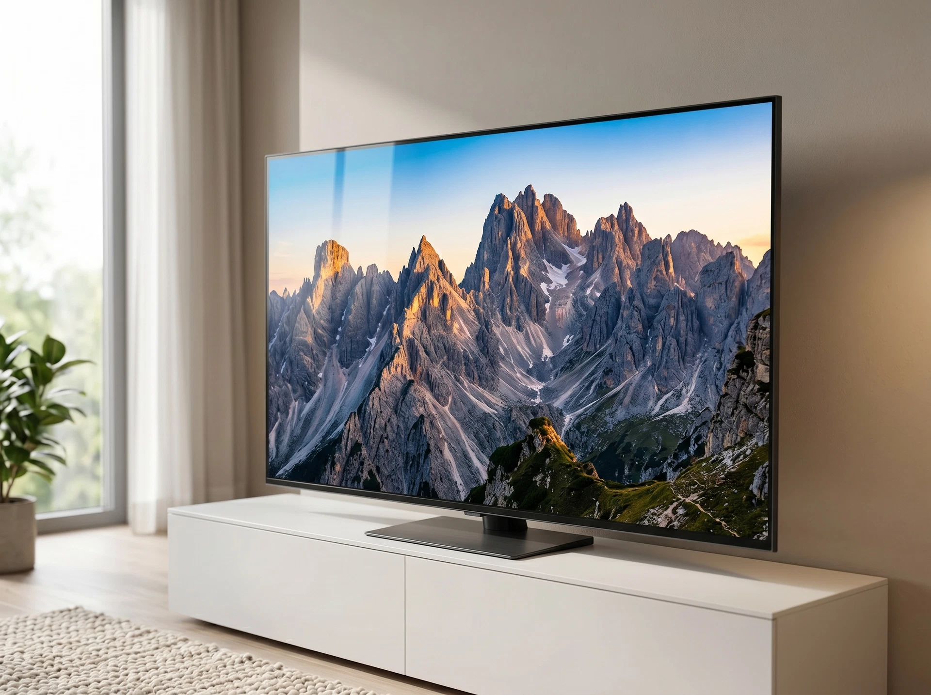 LG 50QNED85B6A в интерьере гостиной &mdash; QNED Mini LED 4K телевизор 50 дюймов