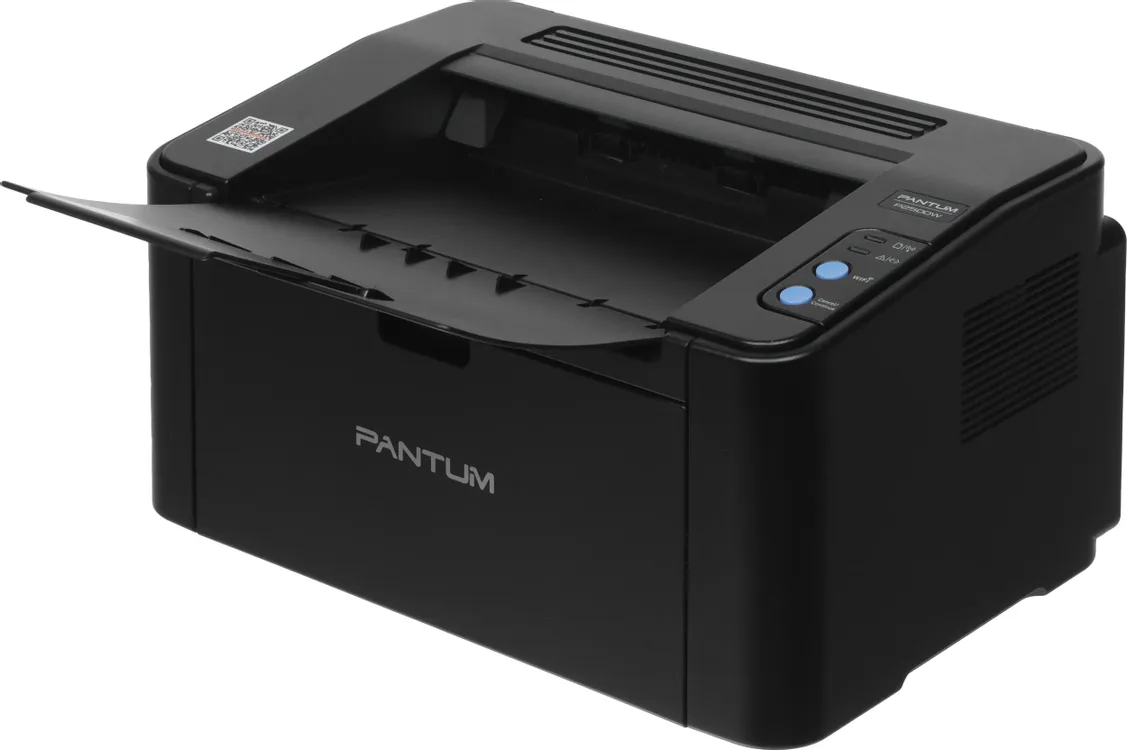 Pantum P2500W открытая верхняя крышка лотка подачи бумаги и внутренний механизм